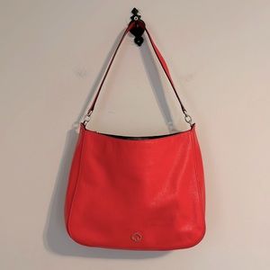 Kate spade bright pink pebble leather shoulder bag